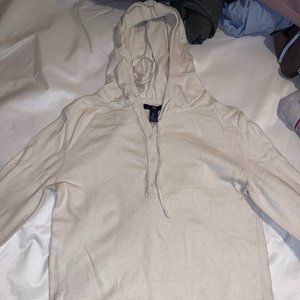 GAP button down hoodie- Cream (S)